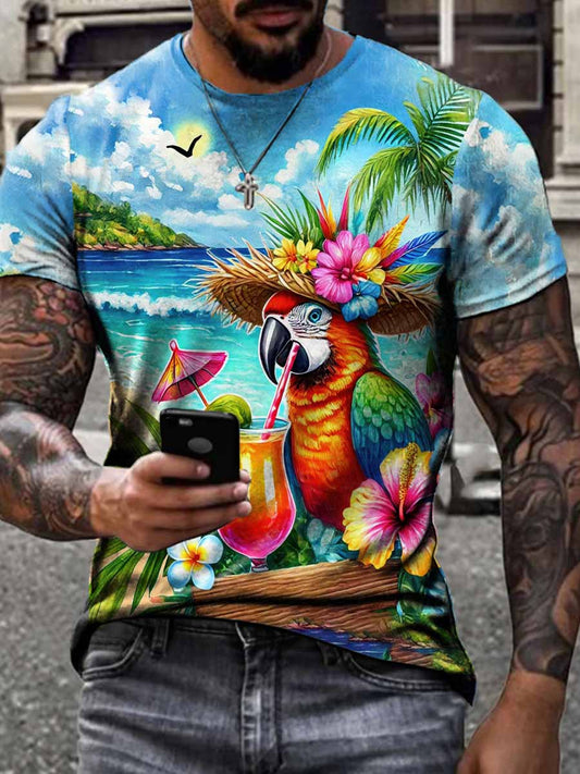 Men's beach vacation Day short sleeves t-shirt