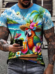 Men's beach vacation Day short sleeves t-shirt