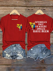 Women's beach vacation Day Iron On Short Sleeve T-Shirt