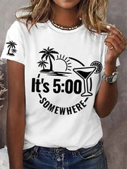 Women's  It‘s 5 O'clock Somewhere Casual Tee