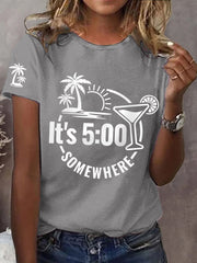 Women's  It‘s 5 O'clock Somewhere Casual Tee