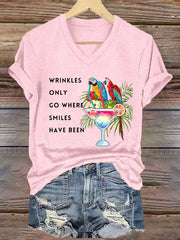 Women's beach vacation Day Iron On Short Sleeve T-Shirt
