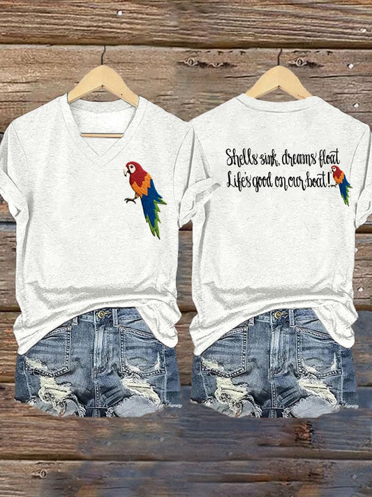 Women's beach vacation Day short-sleeved T-shirt