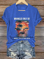 Women's beach vacation Day Iron On Short Sleeve T-Shirt