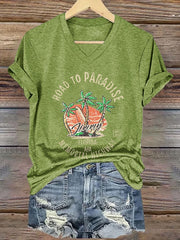 Women's beach vacation Day short-sleeved T-shirt
