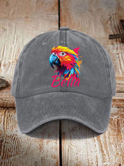 Unisex beach vacation Day Parrot Print Hat
