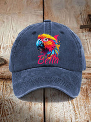 Unisex beach vacation Day Parrot Print Hat