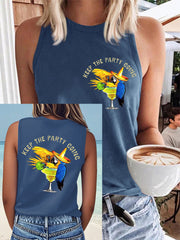 Women's beach vacation Day Faux Cotton Vest