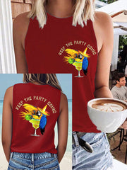 Women's beach vacation Day Faux Cotton Vest