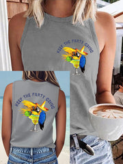 Women's beach vacation Day Faux Cotton Vest
