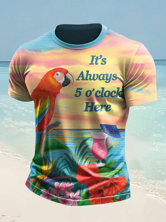 Men's beach vacation Day short sleeves t-shirt