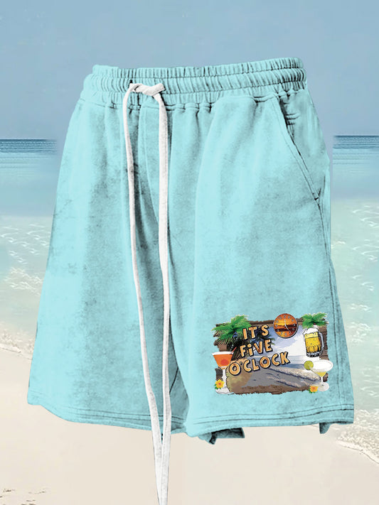 Men's beach vacation Day Printed Shorts