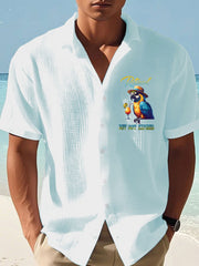 Men's beach vacation Day Printed Short Shirt