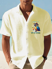 Men's beach vacation Day Printed Short Shirt