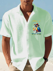 Men's beach vacation Day Printed Short Shirt
