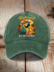Unisex It's 5 O'clock Everywhere Parrot Print Hat