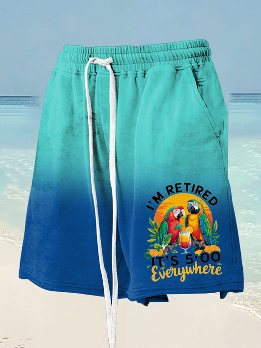 Men's beach vacation Day Printed Shorts