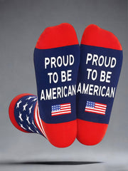 "Proud to be American" unisex socks