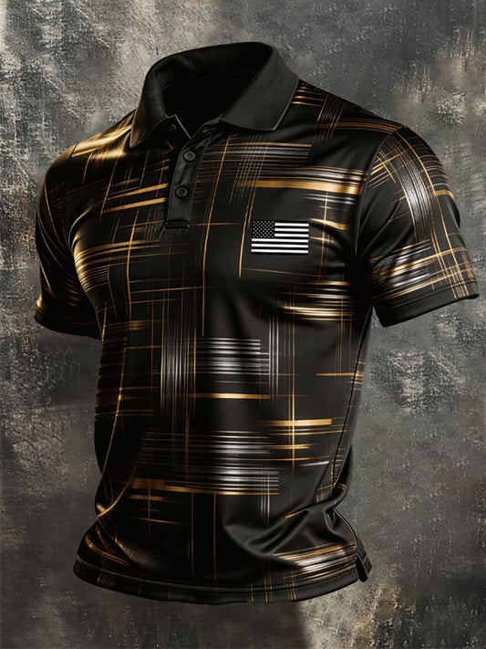 Men's Retro Patriot Print Shirt