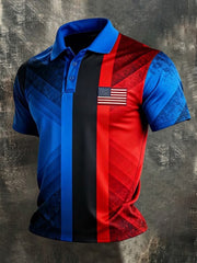 Men's American Flag Printed Shirt