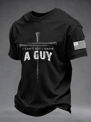 Men's Christian I Can't But I Know A Guy Cross Short Sleeve T-shirt