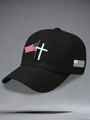 Christian cross faith flag unisex hats