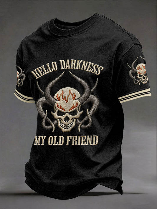Men's 'hello darkness my old friend' T-shirts