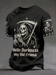Men's 'hello darkness my old friend' T-shirts