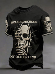 Men's 'hello darkness my old friend' T-shirts
