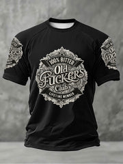 Men's old fuckers club raglan sleeve T-shirts