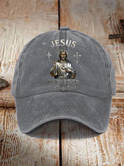 Unisex Jesus He Is Risen Print Hat