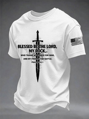 Men's Blessed Be The Lord Short-sleeved T-shirt