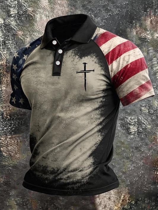 Men's Faith Print Casual Top