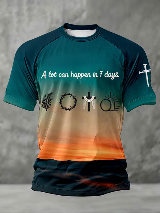 Men's 'A lot can happen in 7 days' T-shirts