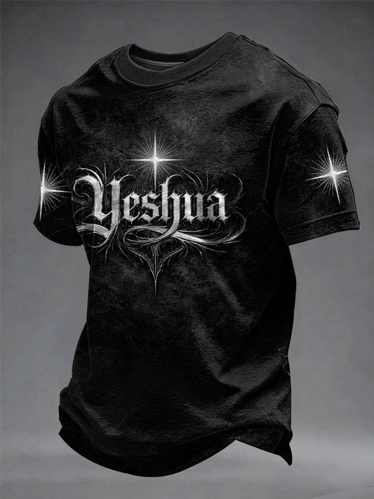 Men's Christian Yeshua Cross Short Sleeve T-shirt