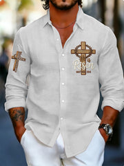 Men's He is Riser MATTHEW 28:6 Waffle Shirt