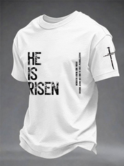 Men's He Is Risen short sleeves t-shirt