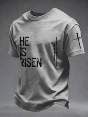Men's He Is Risen short sleeves t-shirt