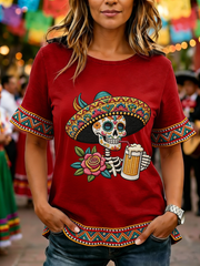 Women's May Fifth Festival Ruffle T-shirt