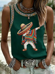 Women's Cinco de Mayo Print Vest
