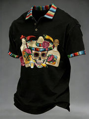 Men's Cinco De Mayo Print Short-Sleeve Top