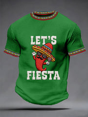 Men's Cinco De Mayo Print Waffle Short-Sleeve T-shirt