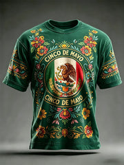 Men's Cinco de Mayo Printed Casual T-Shirt