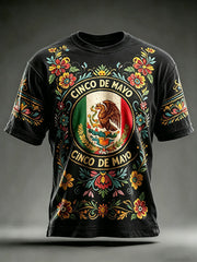 Men's Cinco de Mayo Printed Casual T-Shirt