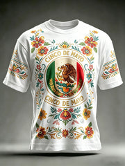 Men's Cinco de Mayo Printed Casual T-Shirt