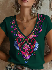 Women's Mexican Cinco de Mayo Printed short-sleeved T-shirt