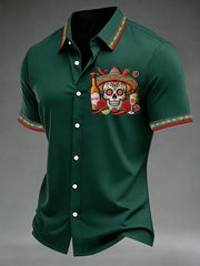 Men's Cinco De Mayo Print Short-Sleeve Shirt