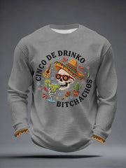 Men's Cinco de Mayo Waffle Long-Sleeve T-Shirt
