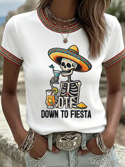 Women's Cinco de Mayo Print Casual T-shirt