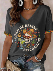 Women's Cinco de Mayo V-Neck T-Shirt